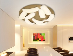 Управляемый светодиодный светильник Ambrella light ORBITAL CLOUD  FC15/9 WH 180W D800