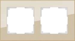 Рамка на 2 поста шампань Werkel W0021111 (WL01-Frame-02 Favorit)