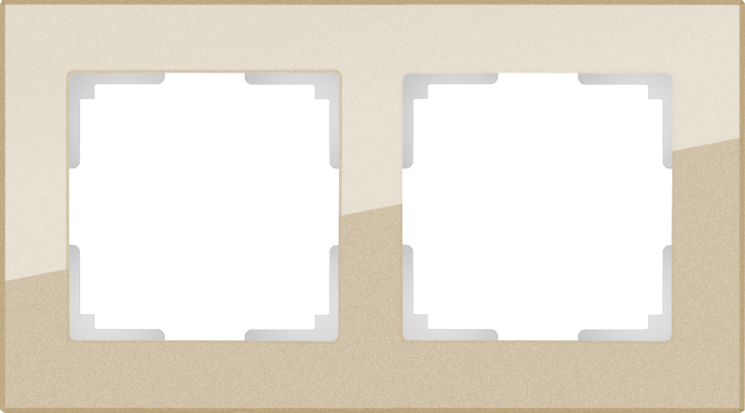 Рамка на 2 поста шампань Werkel W0021111 (WL01-Frame-02 Favorit)