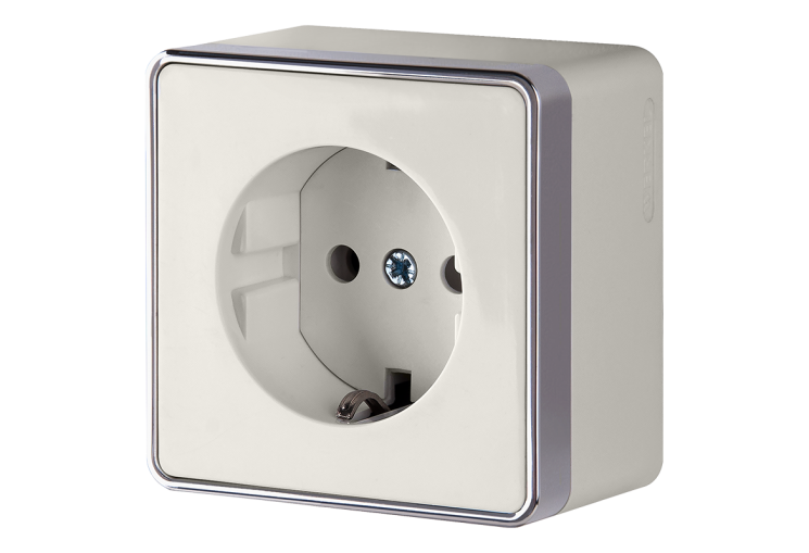 Розетка с заземлением Gallant слоновая кость Werkel W5071003 (WL15-02-01)