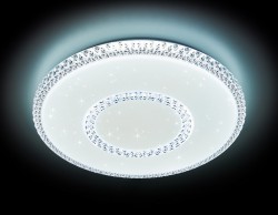 Управляемый светильник Ambrella light F99 WH 96W D500 ORBITAL CRYSTAL