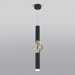 Подвесной светильник Eurosvet 50191/1 LED черный/золото Lance