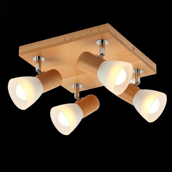 Светильник спот Eurosvet 20045/4 светлое дерево