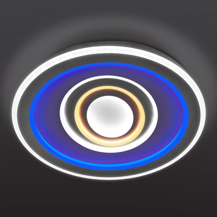 Потолочный светодиодный светильник с пультом управления Eurosvet Coloris 90214/1 белый