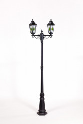 Уличный фонарный столб YAOHUALUX 79809lgA Bl PETERSBURG lead GLASS