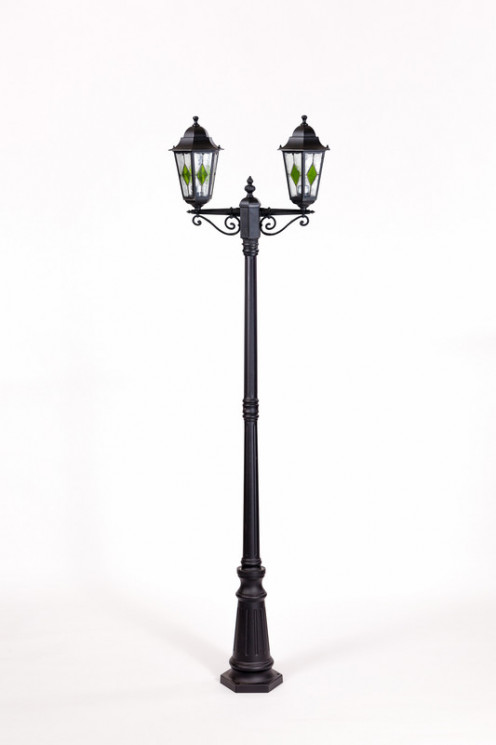 Уличный фонарный столб YAOHUALUX 79809lgA Bl PETERSBURG lead GLASS