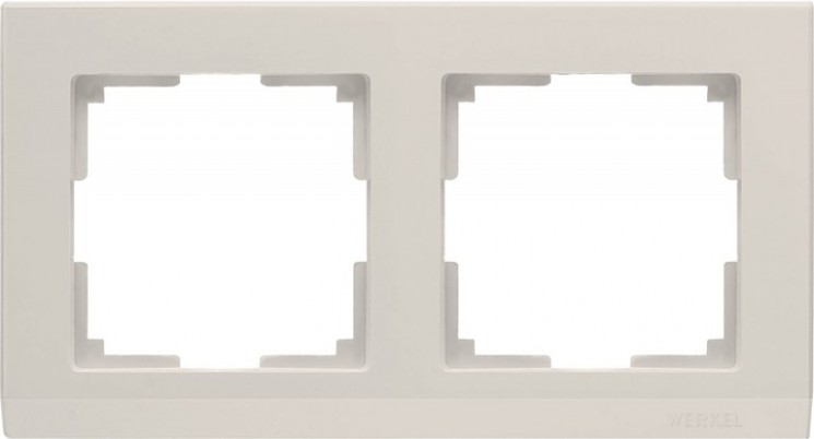 Рамка на 2 поста Werkel W0021803 (Stark WL04-Frame-02 Слоновая кость)