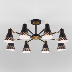 Потолочная люстра в стиле лофт Eurosvet Trina 70100/8 черный