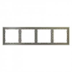 Рамка 4 поста VOLTUM VLS100404 шелк