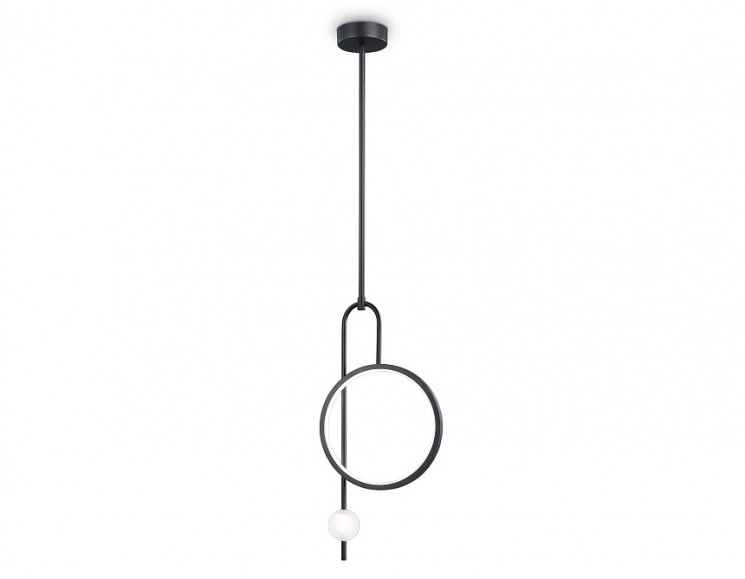 Подвесной светодиодный светильник Ambrella Light FL66435 BK черный 4200K 13W 240*60*1580