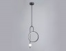 Подвесной светодиодный светильник Ambrella Light FL66435 BK черный 4200K 13W 240*60*1580