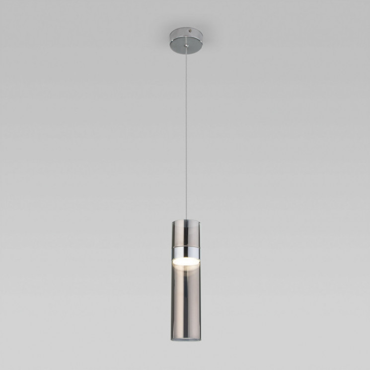 Подвесной светильник Eurosvet 50244/1 LED хром/дымчатый Lumen