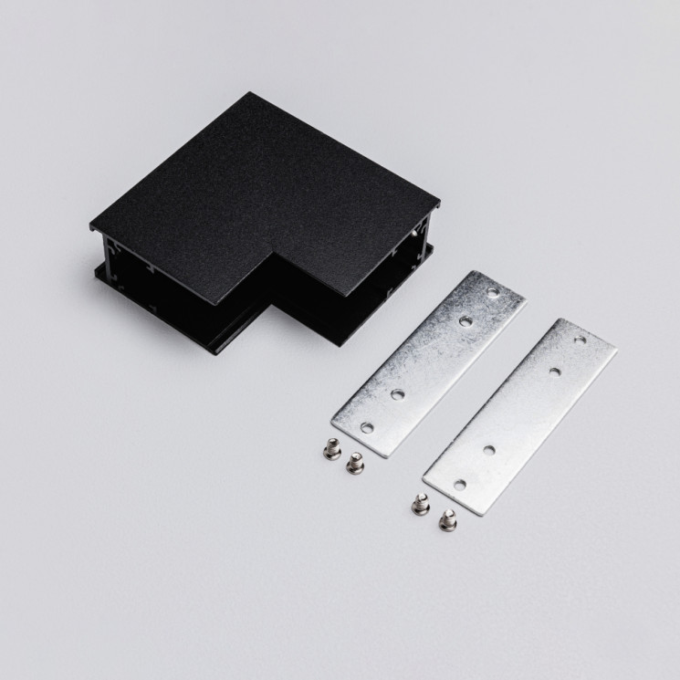 Угловой коннектор внутренний для накладного магнитного трекового шинопровода MKA-2S-IC-B Черный Mikami Terra