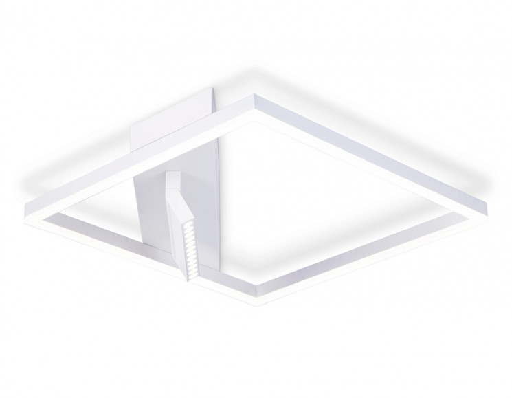 Настенно-потолочный светодиодный светильник с пультом Ambrella lightFL51463/1+1 WH белый 70W 3000K-6400K+4200K 500*500*110 (ПДУ РАДИО 2.4G)