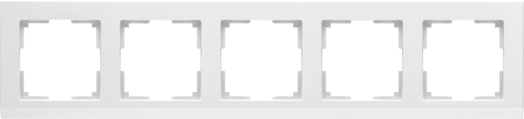 Рамка на 5 постов белый Werkel W0051801 (WL04-Frame-05-white Stark)