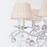 Подвесной светильник  Eurosvet Эстель 10058/8 белый с золотом/прозрачный хрусталь Strotskis
