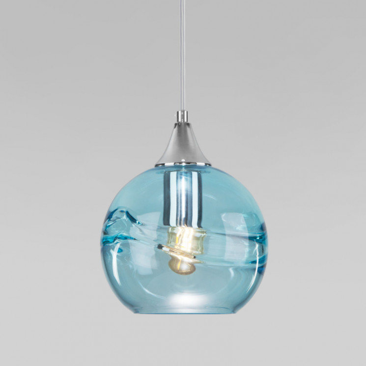 Подвесной светильник Eurosvet 50221/1 голубой LOTUS