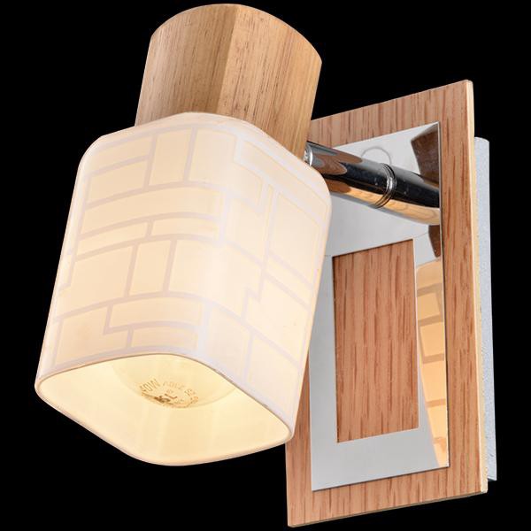 Бра Eurosvet 20029/1 хром/светлое дерево