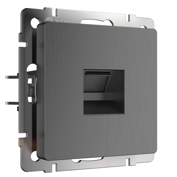 Розетка Ethernet RJ-45 Werkel графит рифленый W1181004 (WL04-RJ-45)