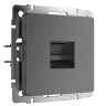 Розетка Ethernet RJ-45 Werkel графит рифленый W1181004 (WL04-RJ-45)