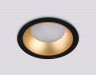 Встраиваемый светильник Ambrella light TN52334 SBK/SGD черный песок/золото песок GX53 max 12W D115*25