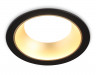 Встраиваемый светильник Ambrella light TN52334 SBK/SGD черный песок/золото песок GX53 max 12W D115*25