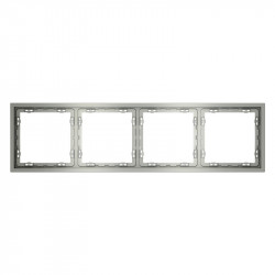 Рамка 4 поста VOLTUM VLS100405 сталь