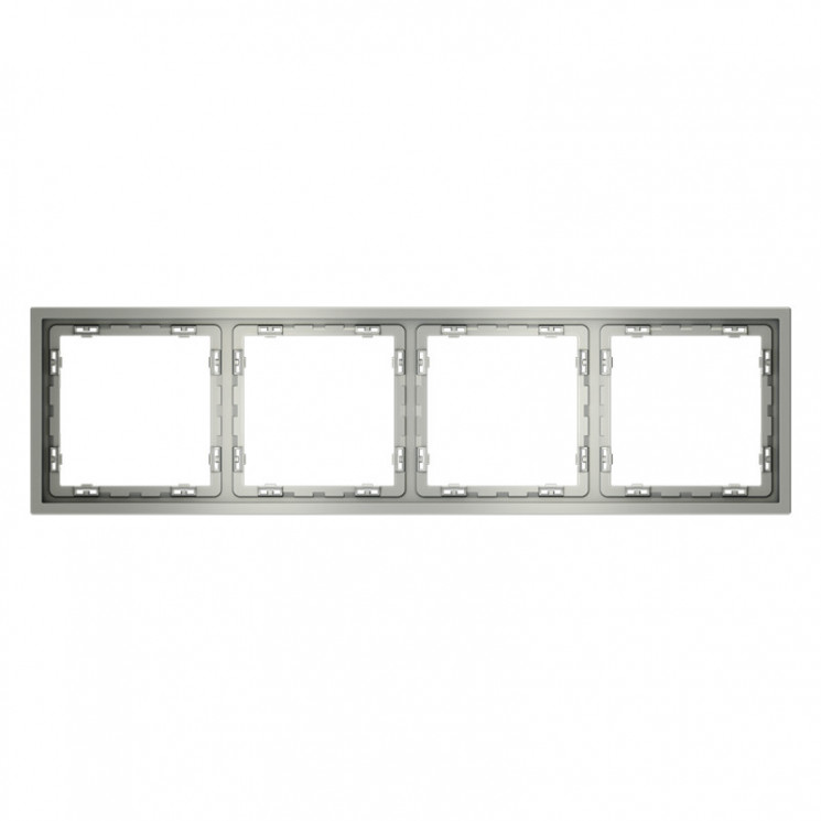 Рамка 4 поста VOLTUM VLS100405 сталь