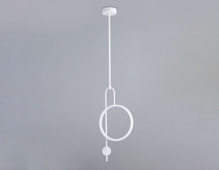 Подвесной светодиодный светильник Ambrella Light FL66431 белый 4200K 13W 240*60*1580 1