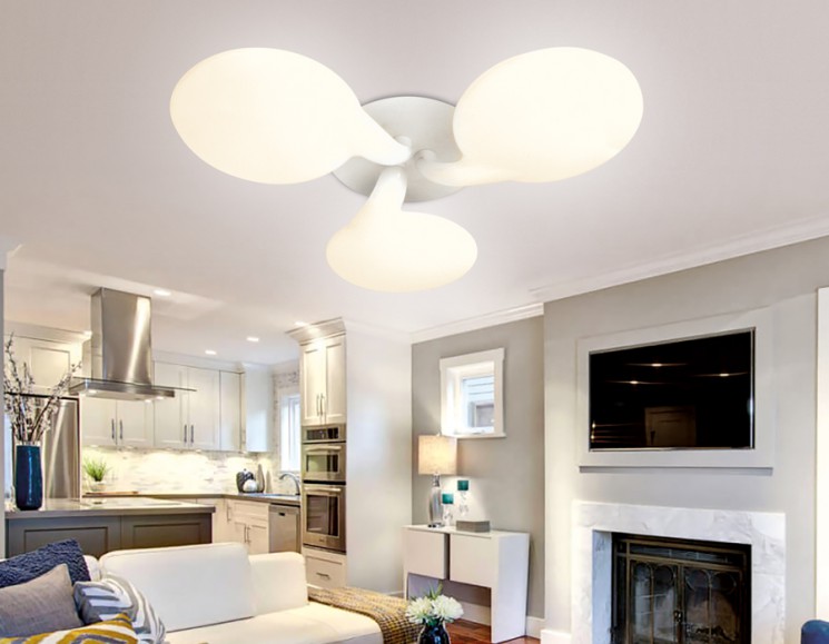 Управляемый светодиодный светильник Ambrella light ORBITAL CLOUD  FC22/3 WH 108W D720