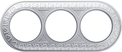 Рамка на 3 поста жемчужный Werkel WL70-frame-03 Antik Runda