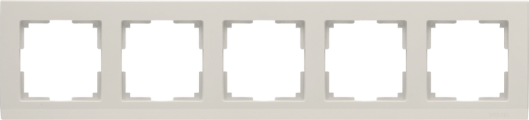 Рамка на 5 постов слоновая кость Werkel WL04-Frame-05-ivory Stark