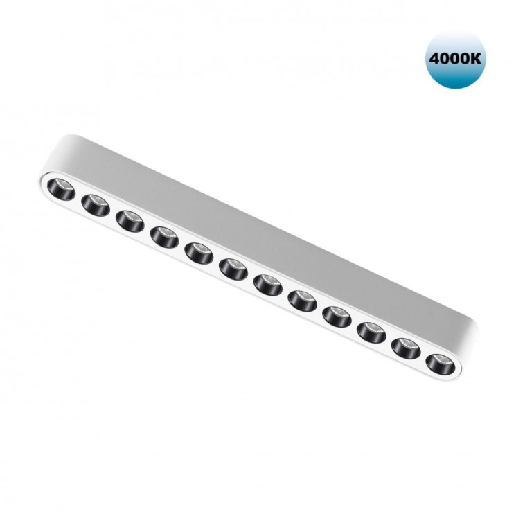 359077 NOVOTECH Трековый светильник для низковольтного шинопровода IP20 LED 12W 48V 4000K 1140Лм SMAL