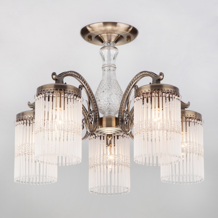 Потолочный светильник  Eurosvet Houston 60014/5 античная бронза