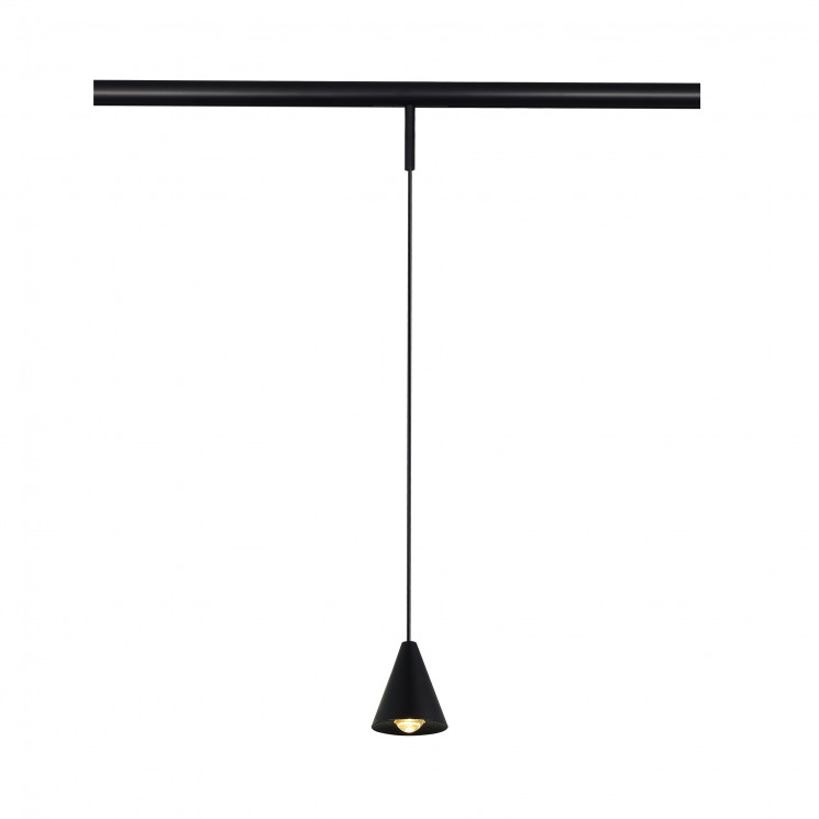 Магнитный трековый светильник ST Luce SUPER5 Черный LED 1*5W 3000K Lm Ra>90 40° IP20 D80xH98 24V   ST689.436.05