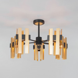 Люстра на штанге Eurosvet 70116/5 черный Spada