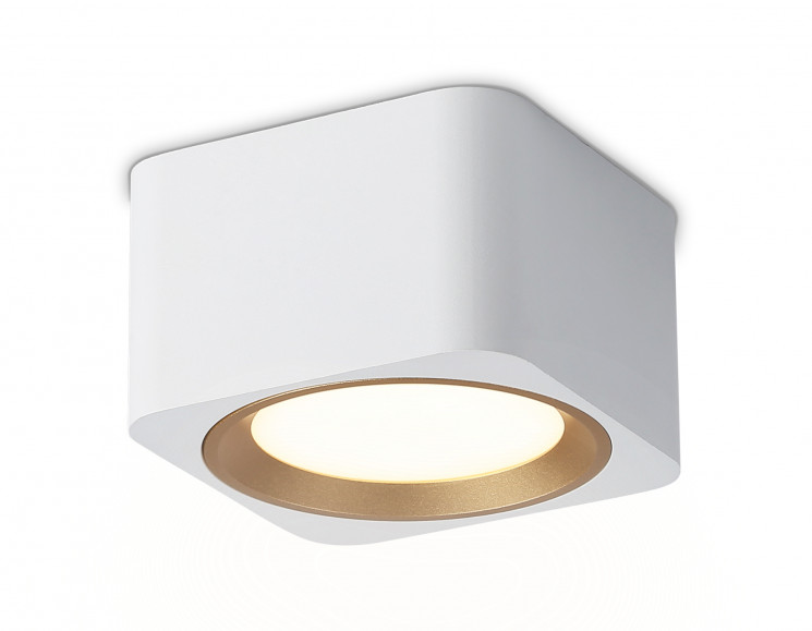 Накладной точечный светильник Ambrella light TN70831 WH/GD белый/золото GX53 max 12W 96*96*60