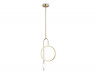 Подвесной светодиодный светильник Ambrella Light FL66437 латунь 4200K 13W 240*60*1580 1 1