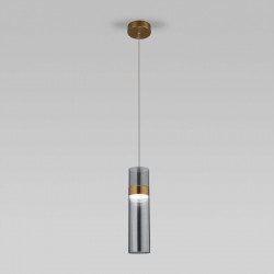 Подвесной светильник Eurosvet 50244/1 LED латунь/дымчатый Lumen