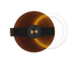 Бра Kink Light Роули бронза (янтарный плафон) w40*3,5 h30 Led 12W (4000K) 08413,20(03)