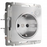 Умная встраиваемая розетка с заземлением с защитными шторками W1171606 Werkel