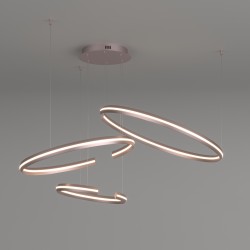 Подвесной светодиодный светильник с пультом управления Eurosvet Gap 90180/3 сатин-никель