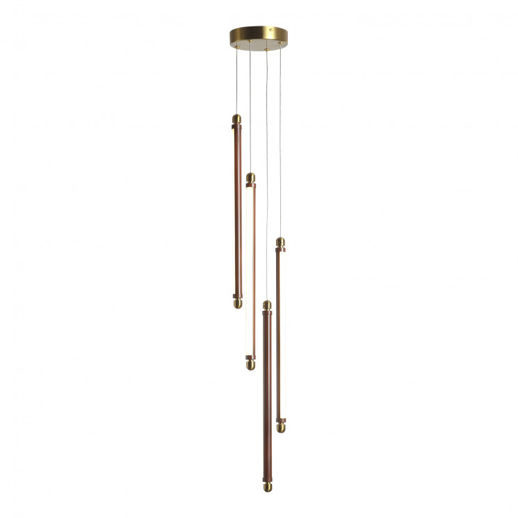 Светильник подвесной ST Luce Латунь/Терракотовый, Белый LED 4*6W 3000K        SL6225.303.04