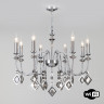 Подвесная люстра Eurosvet 10120/8 хром/дымчатый хрусталь Strotskis Smart (10110/8) Telao