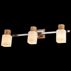 Светильник спот Eurosvet 20029/3 хром/светлое дерево