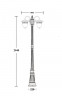 Уличный фонарный столб YAOHUALUX 87209LB/18 Gb KRAKOV 1 L