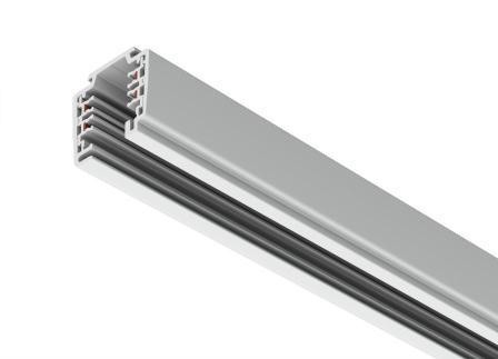 Трехфазный осветительный шинопровод 51033 2м,250В,16А,серебро