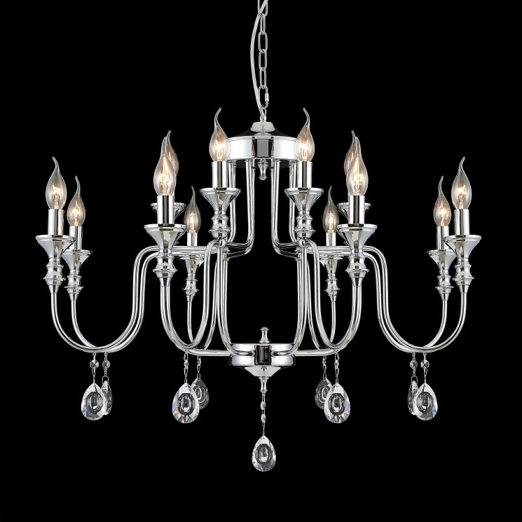 Люстра подвесная Citilux Рига CL437221 Хром