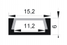 Профиль алюминиевый Jazzway для монтажа светодиодной ленты PAL 1506 IP20 (2м)