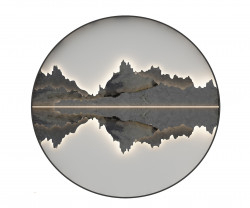 Kink Light 07829-100,19 Светильник диммируемый Палатин черный d100 h4 Led 130W (3000K-6000K) с пультом ДУ